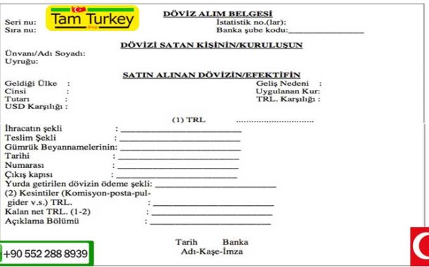 What is Döviz Alım Belgesi?