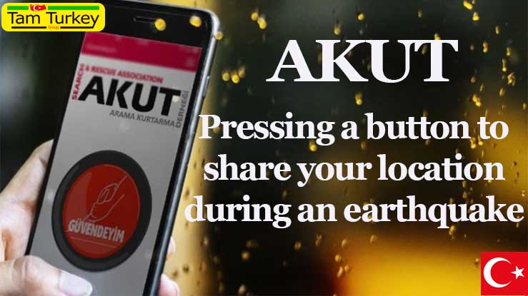 AKUT share the location during the earthquake